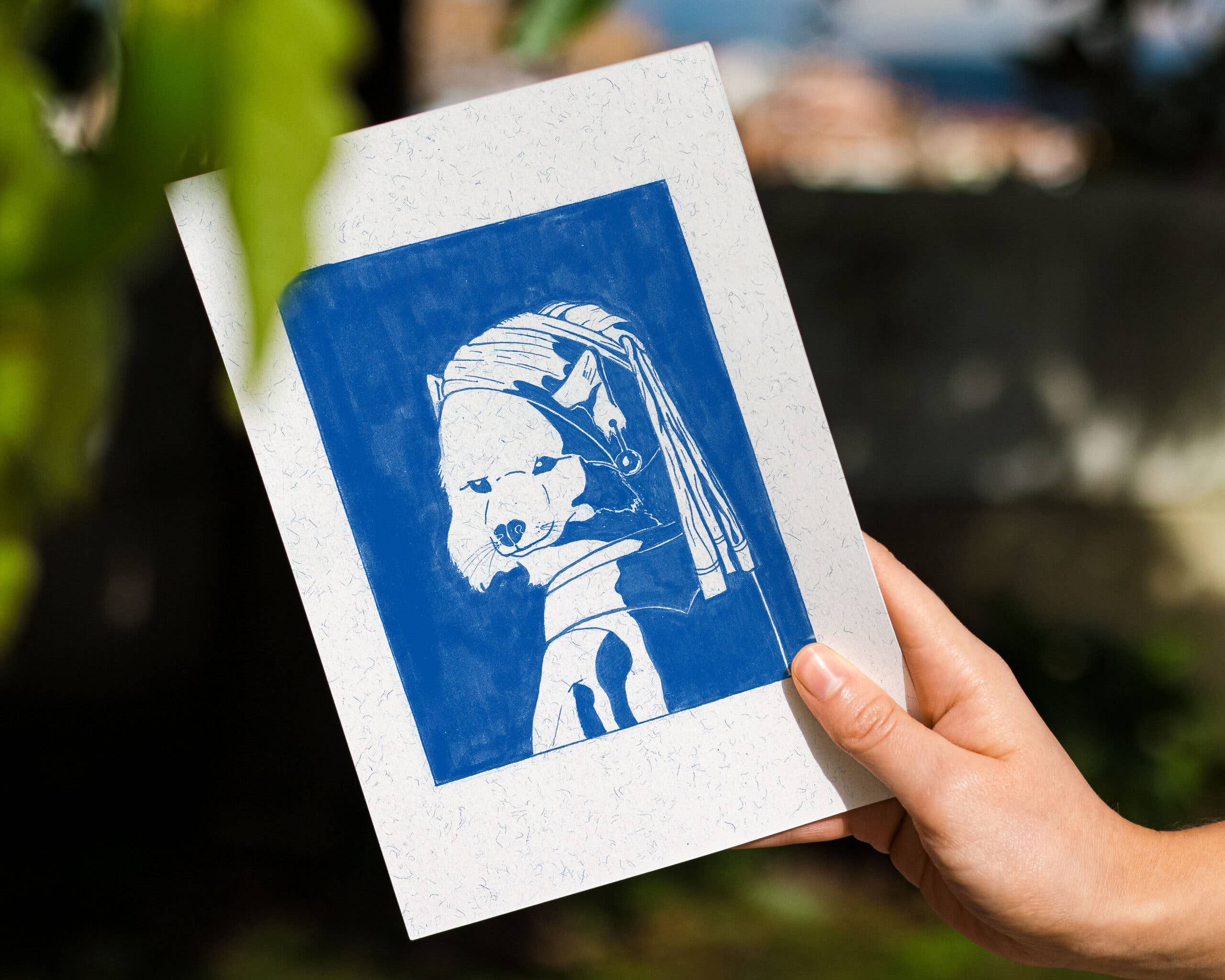 felgsara - Wholesale Art Print - Illustration "Floof with a Pearl Earring"0