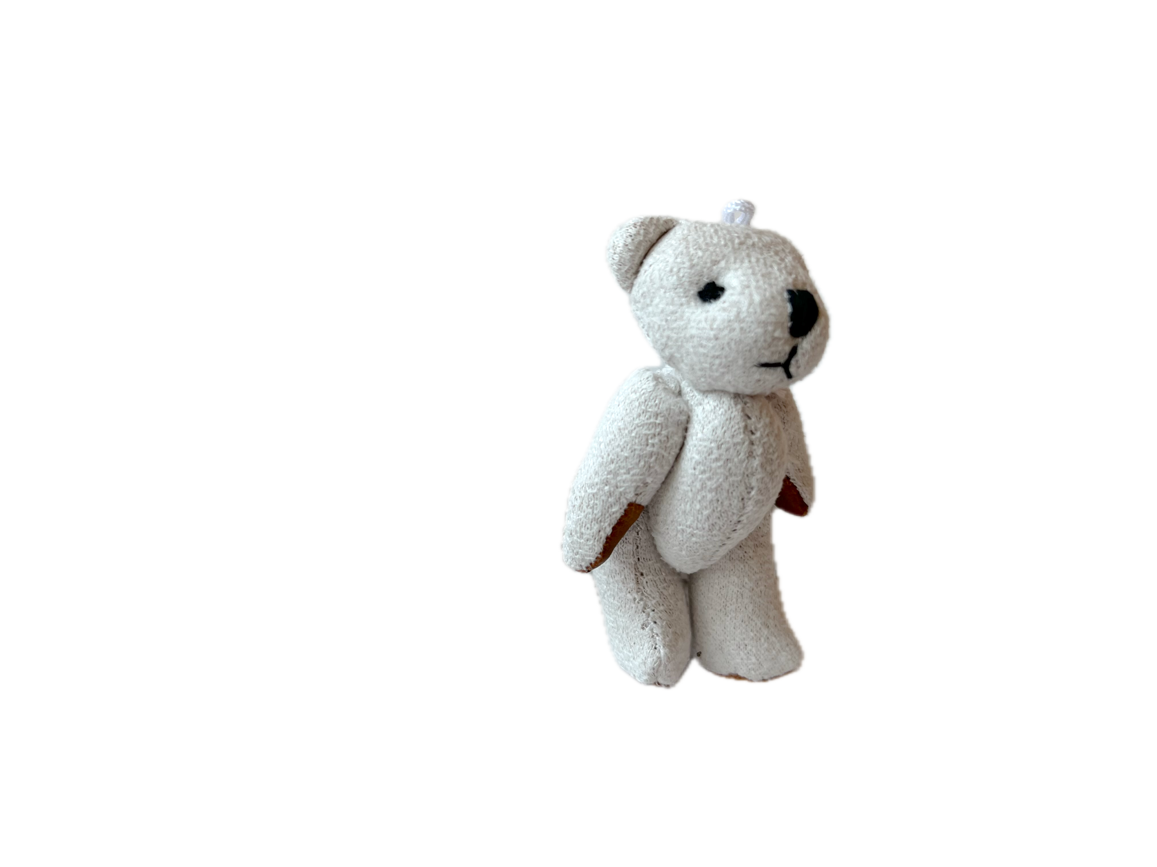 The Gifted Rat – wholesale Prydnad – Liten mocka läder nallebjörn hantverksprydnadsgåva (grädde)9