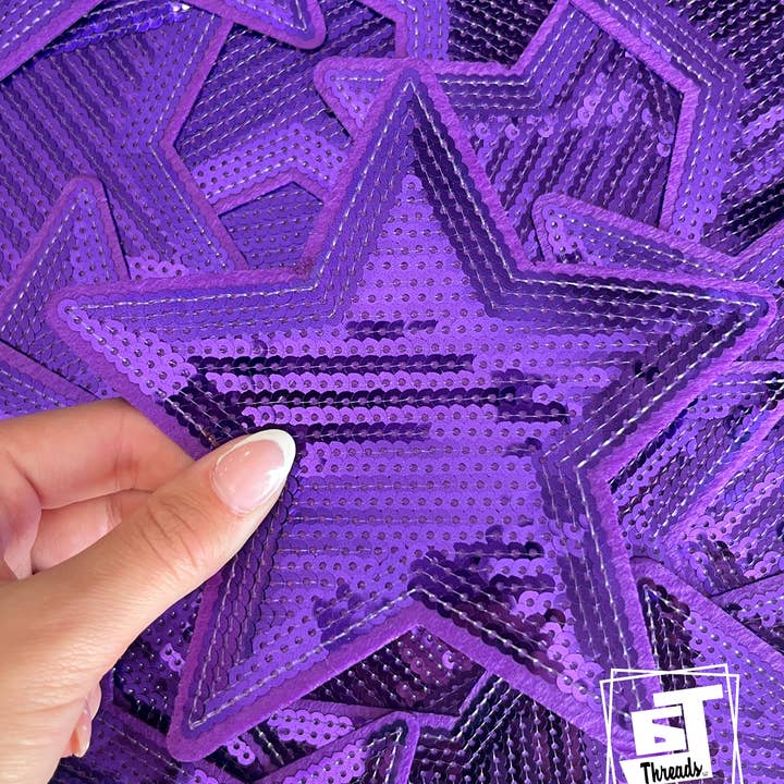 6j Threads LLC - Wholesale Patch - Sequin Stars….Patches only7