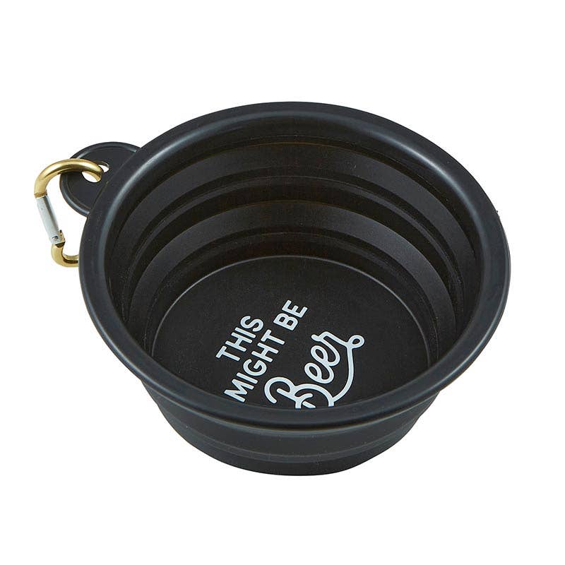 Santa Barbara Design Studio by Creative Brands - Wholesale Pet Bowl - Cat/Dog - Collapsible Bowl - This Might Be Beer1