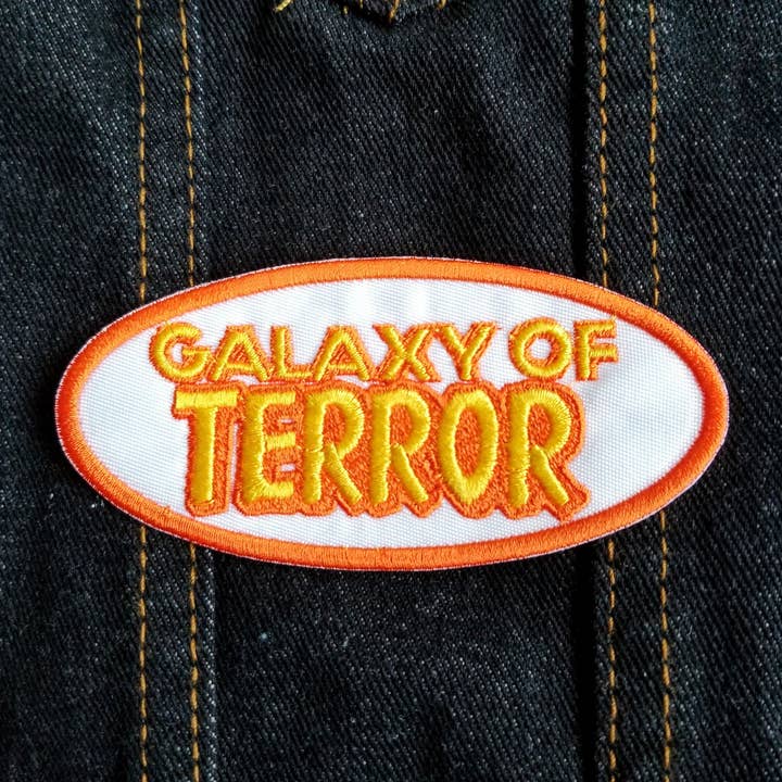 Galaxy of Terror 4" inch Iron On/Sew On Embroidered Patch for wholesale by Thread By Dawn