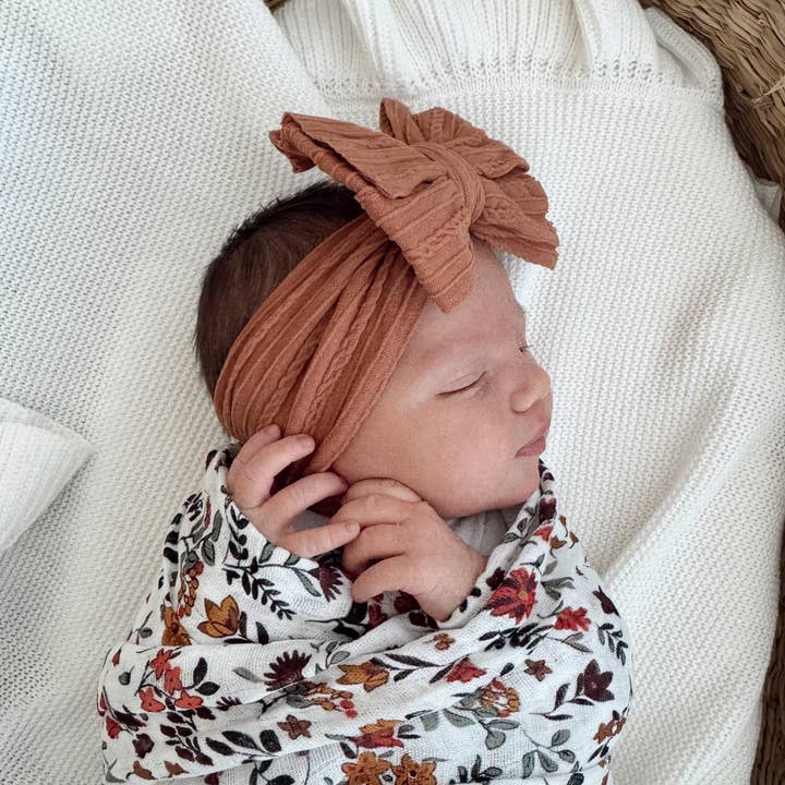 SpearmintLOVE - Wholesale Hair bow – Baby - Cable Bow, Ginger