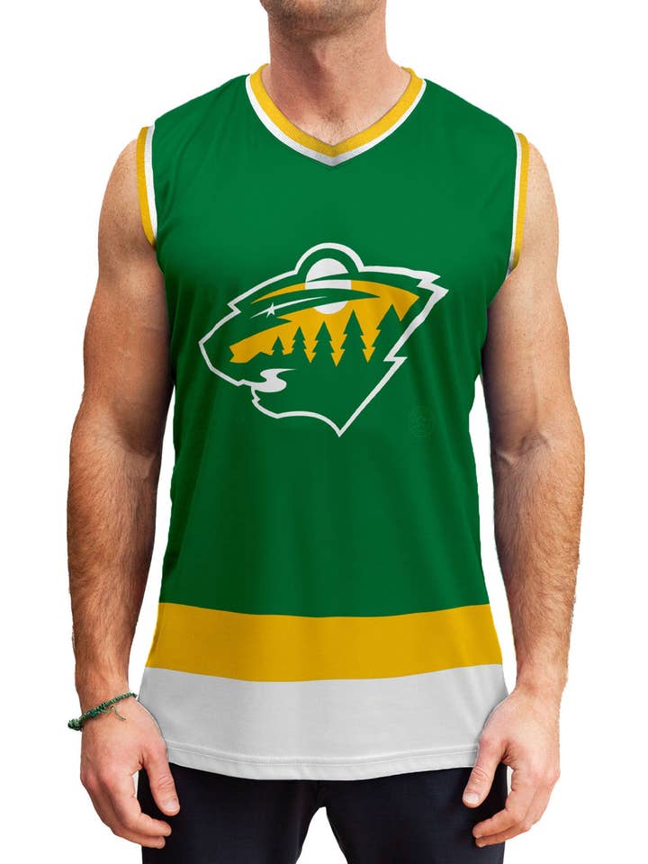 Minnesota Wild Alternate Hockey Tank for wholesale by Bench Clearers