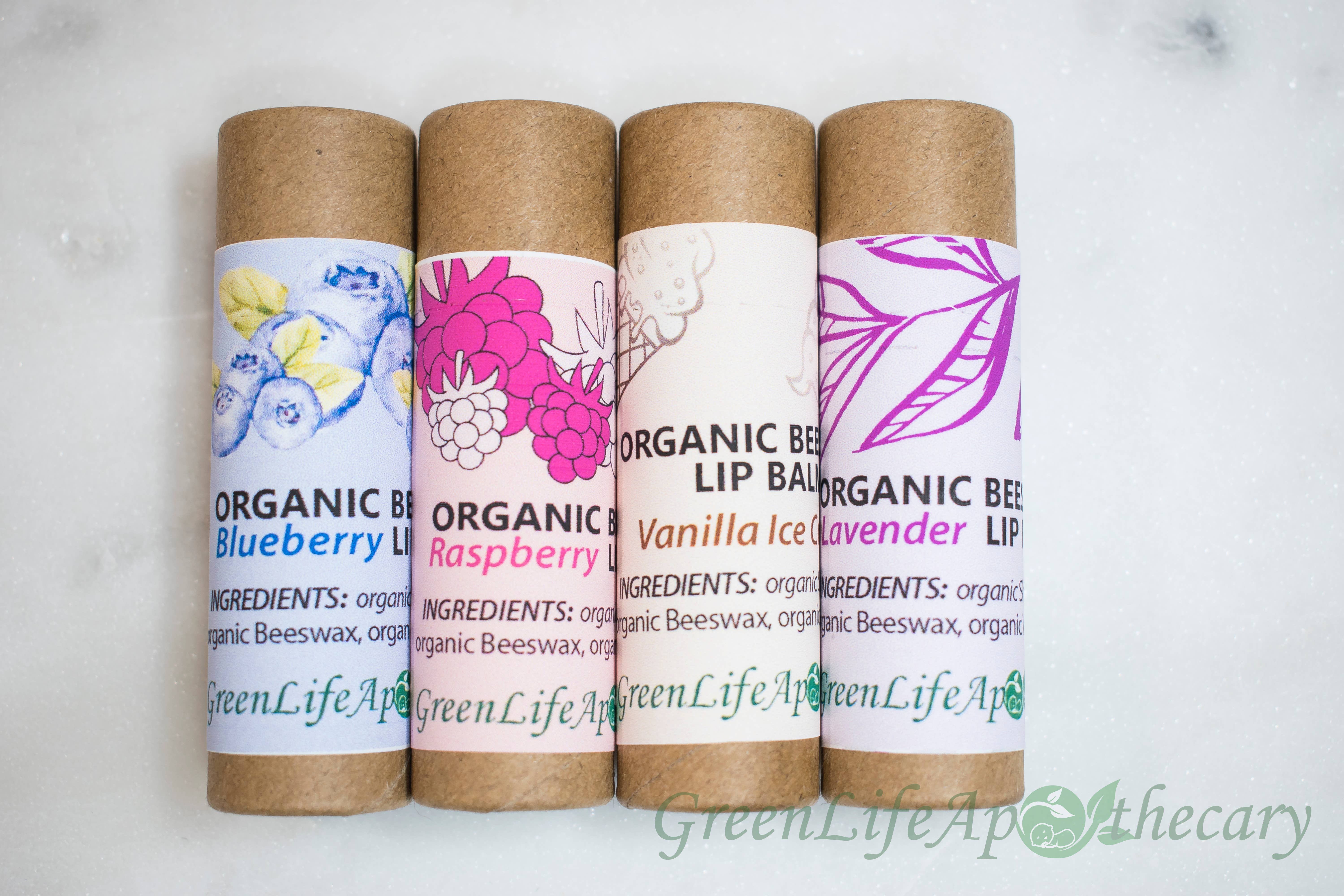 GreenLife Apothecary - Vente Baumes à lèvres - Baume à lèvres à la cire d'abeille biologique, écologique et naturel2