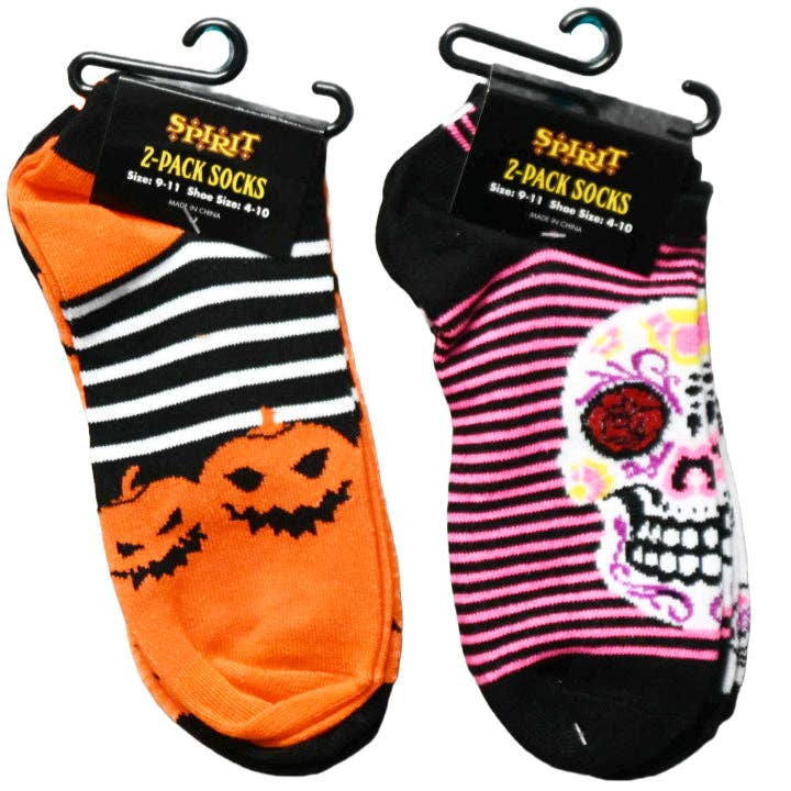 GreatBuy.com - Wholesale Socks - Women's - 2pk WOMEN SPIRIT HALLOWEEN ASST DESIGN SOCKS C/P 56
