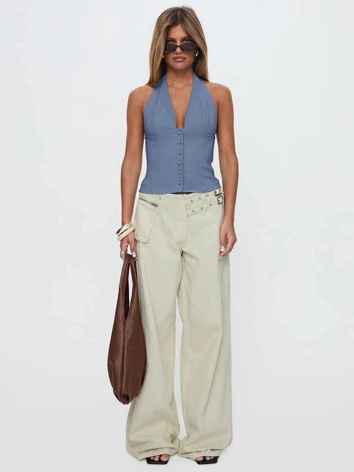 Marayn - Wholesale Pants – Women's - Chic 2025 Streetwear Adjustable Waist Cargo Pants19