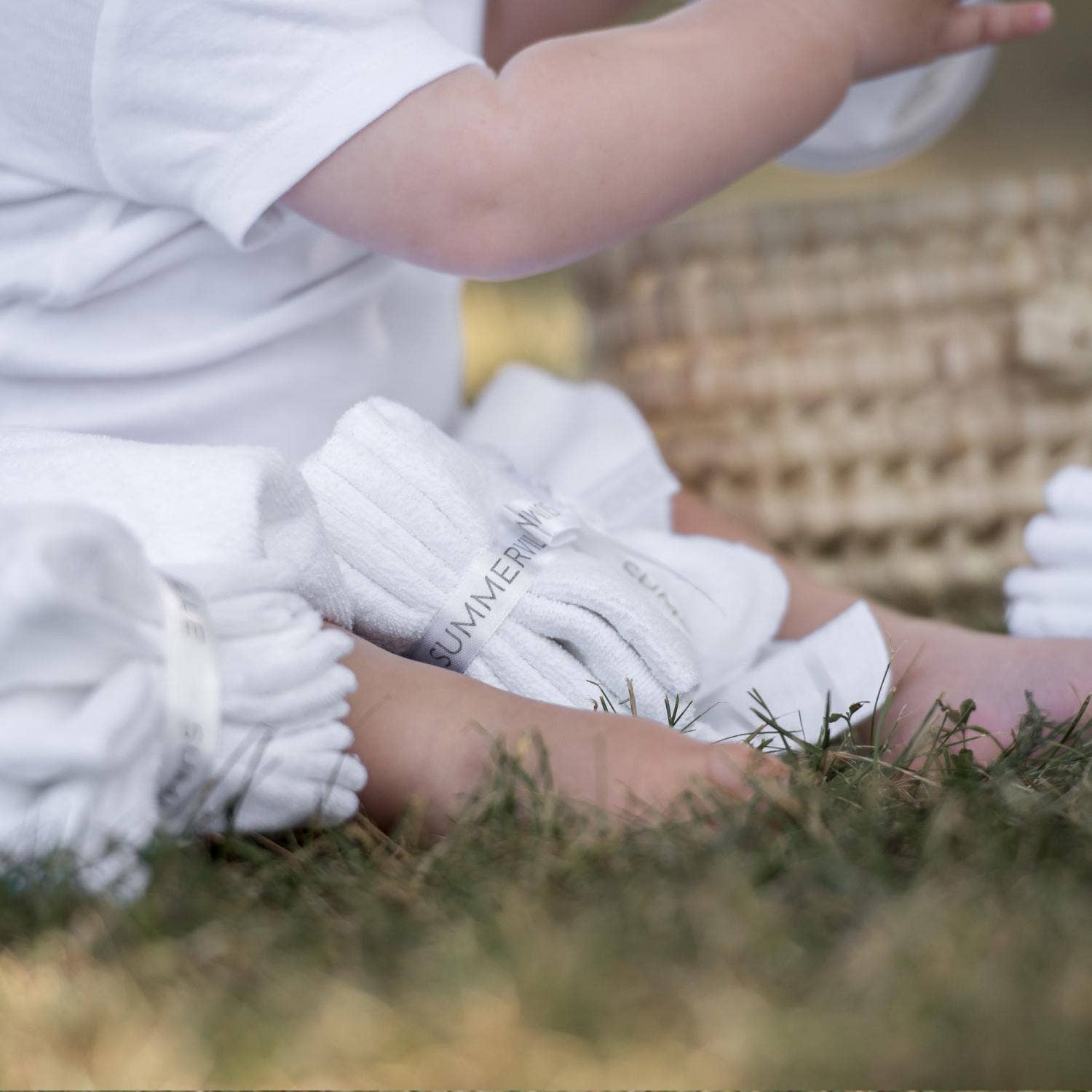Summerville organic - Wholesale Wash Cloth - Kids & Baby - Organic Baby Wash Cloths White 5-pack3