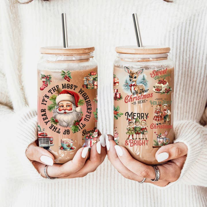 Gia Roma - Wholesale Drinking Glass/Cup - Halloween Tumblers Cute Fall Glass Cup Gifts & Kitchen Decor89