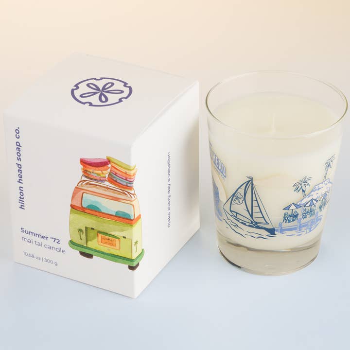 Summer '72™ Mai Tai Candle for wholesale by Hilton Head Soap Co.