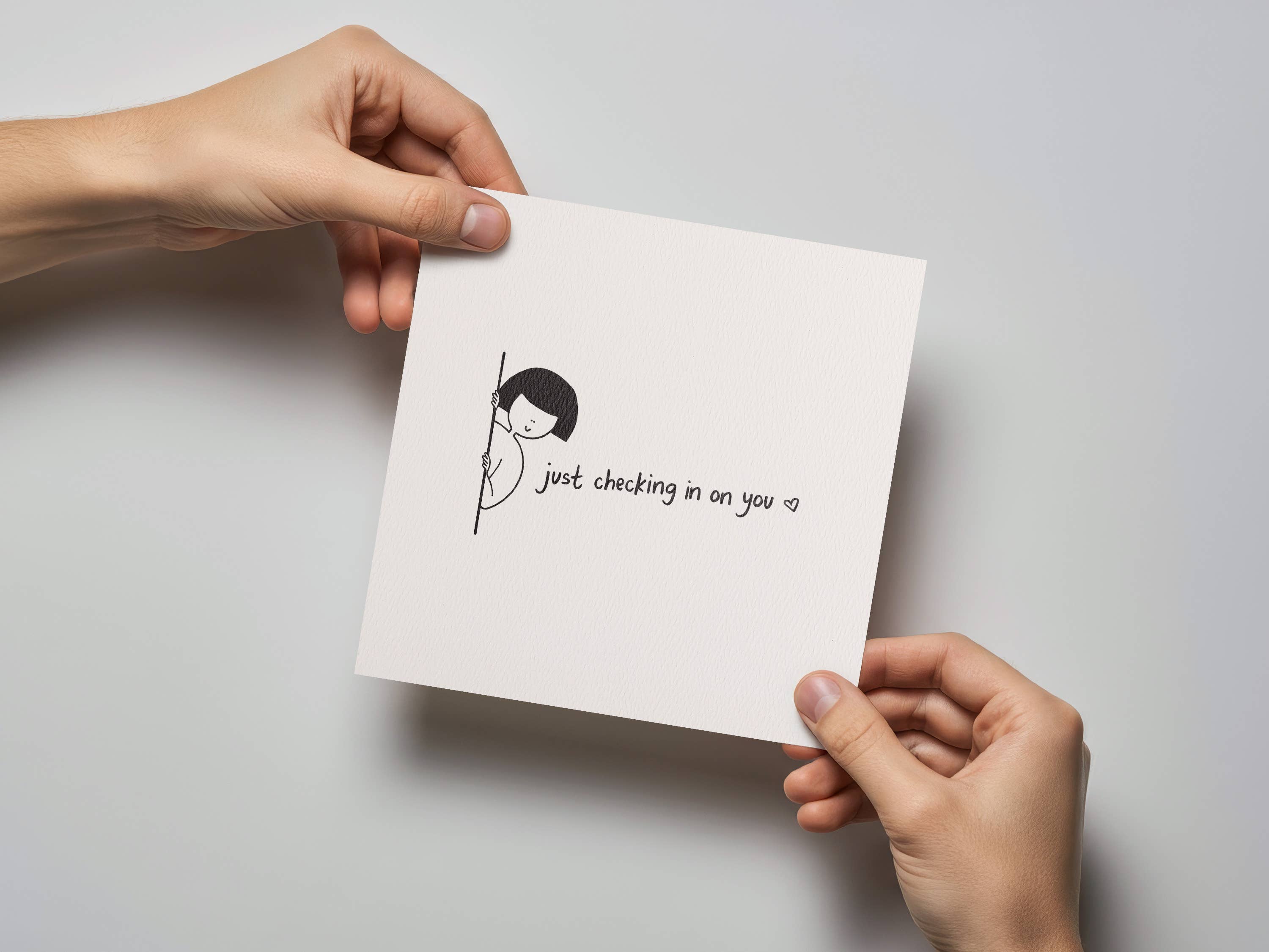 Kwohtations - Wholesale Friendship Card - Just Checking In On You Friendship Card2