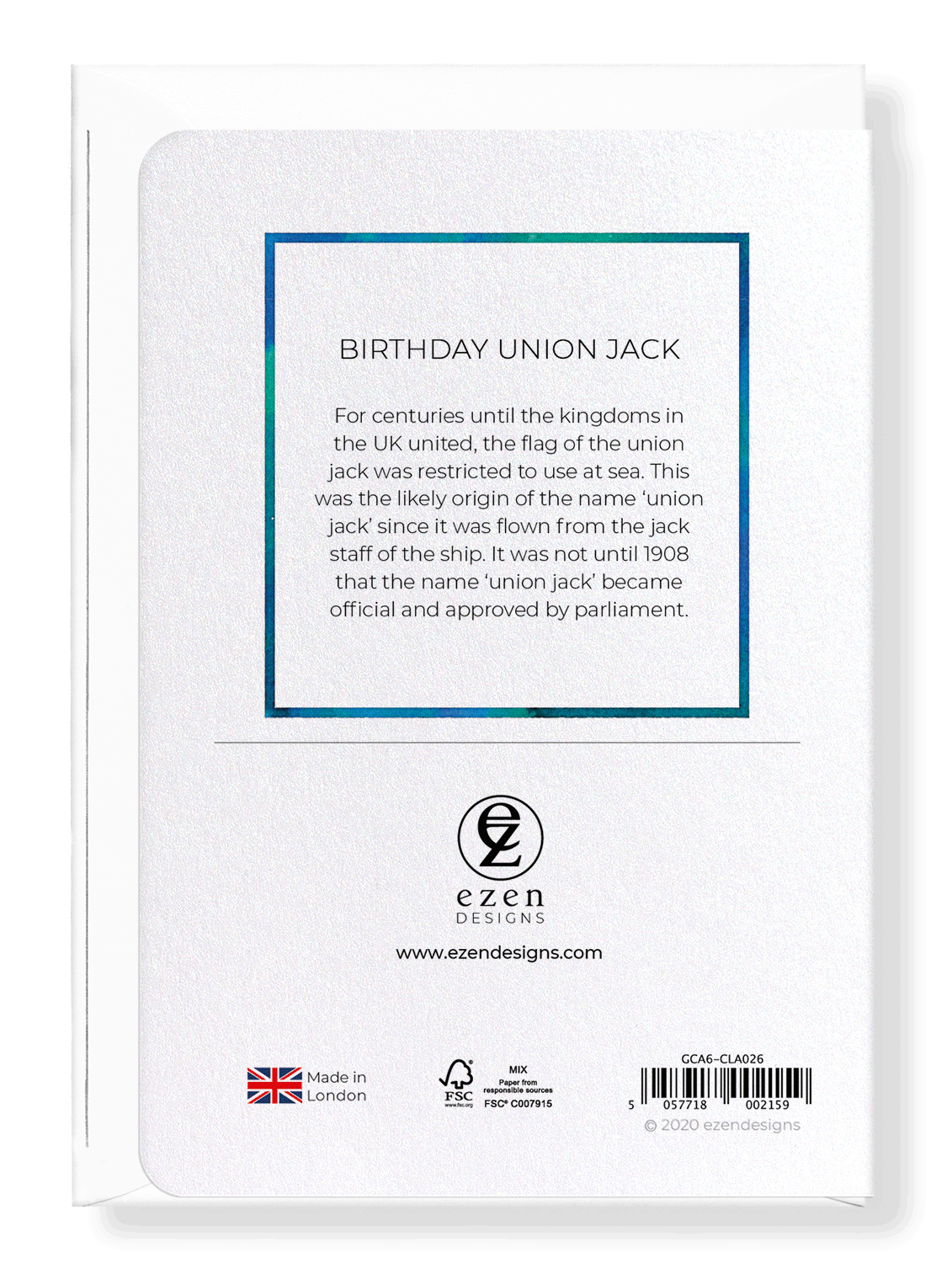 Ezen Trade – wholesale Birthday card – BIRTHDAY UNION JACK: Greeting Card1