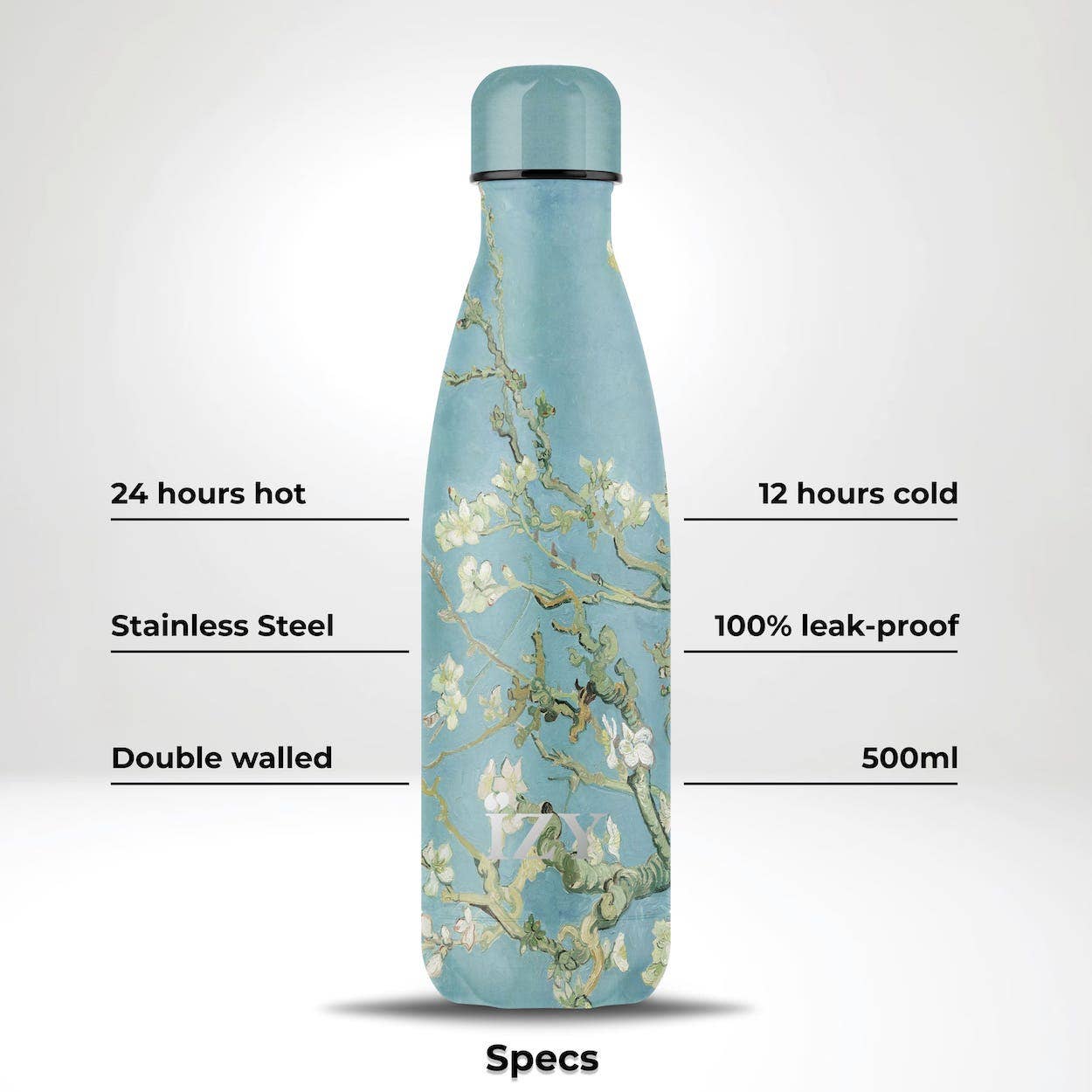 IZY Bottles - Wholesale Waterfles - Thermosfles Almond Blossom van Gogh geïsoleerde waterfles 500 ml1