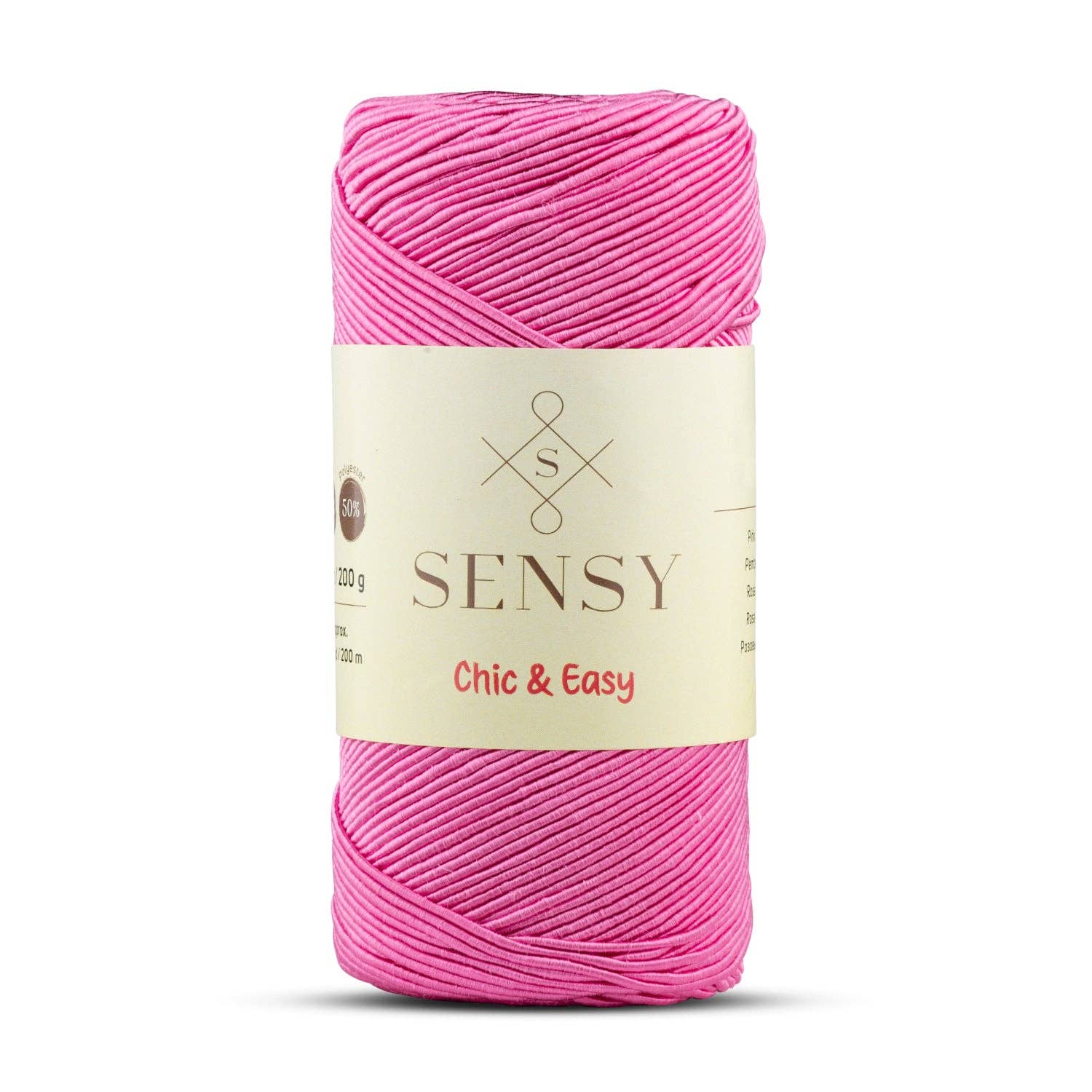 Sensy - Wholesale Yarn - Sensy Premium Chic & Easy 1.5mm 218 Yards 50% Cotton 50% Polyester Rope Crochet Bag Cord Crochet Thread18