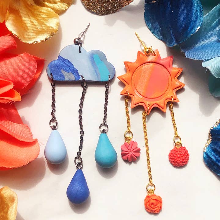 Orecchini Cloudy & Sunny Day per la vendita all'ingrosso da parte di Emaloe’s Thingys
