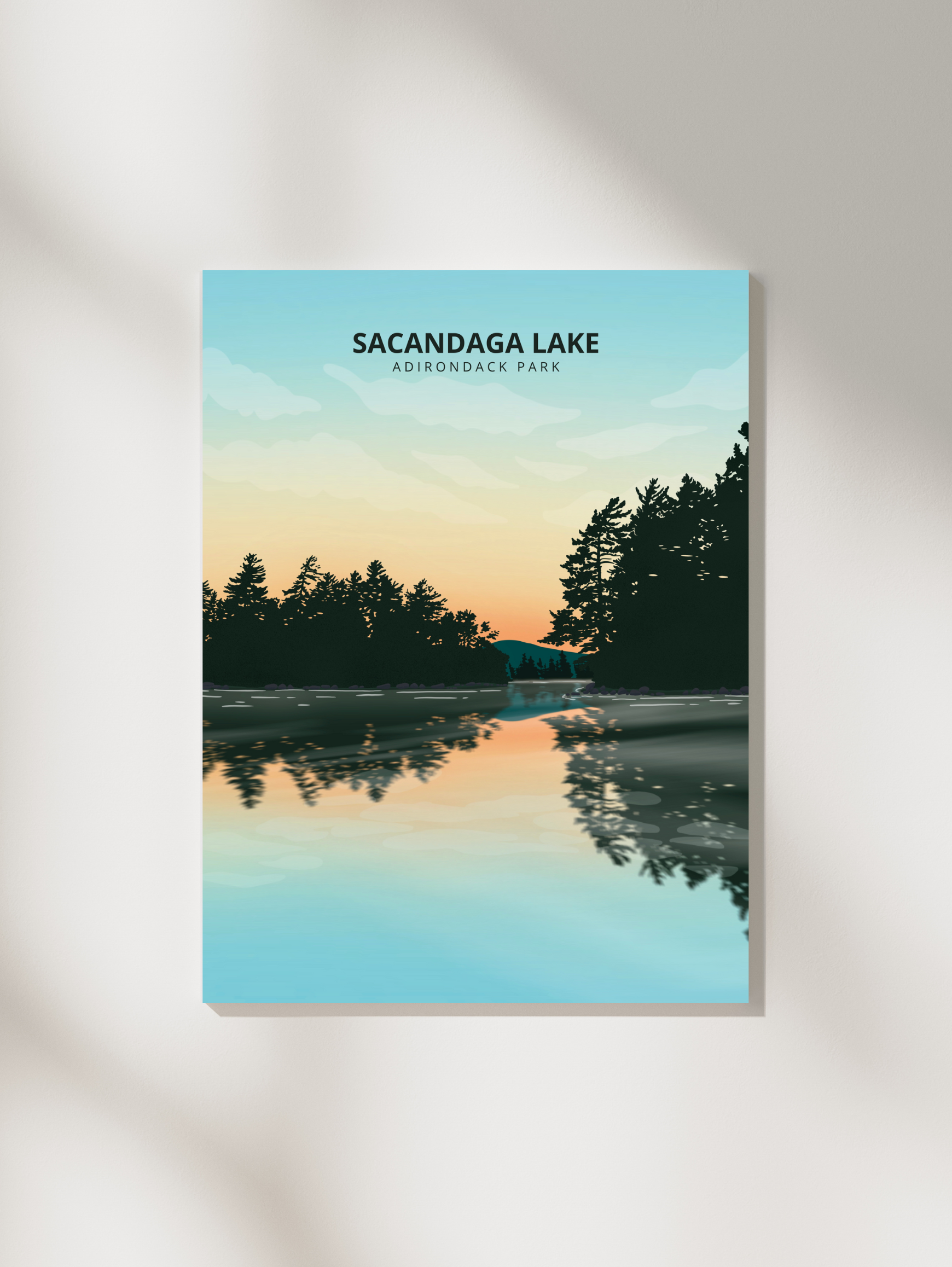 Boreas Design Shop - Wholesale Art Print - Sacandaga Lake Print - Adirondacks, New York1