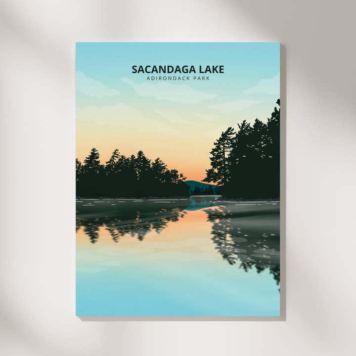 Boreas Design Shop - Wholesale Art Print - Sacandaga Lake Print - Adirondacks, New York1