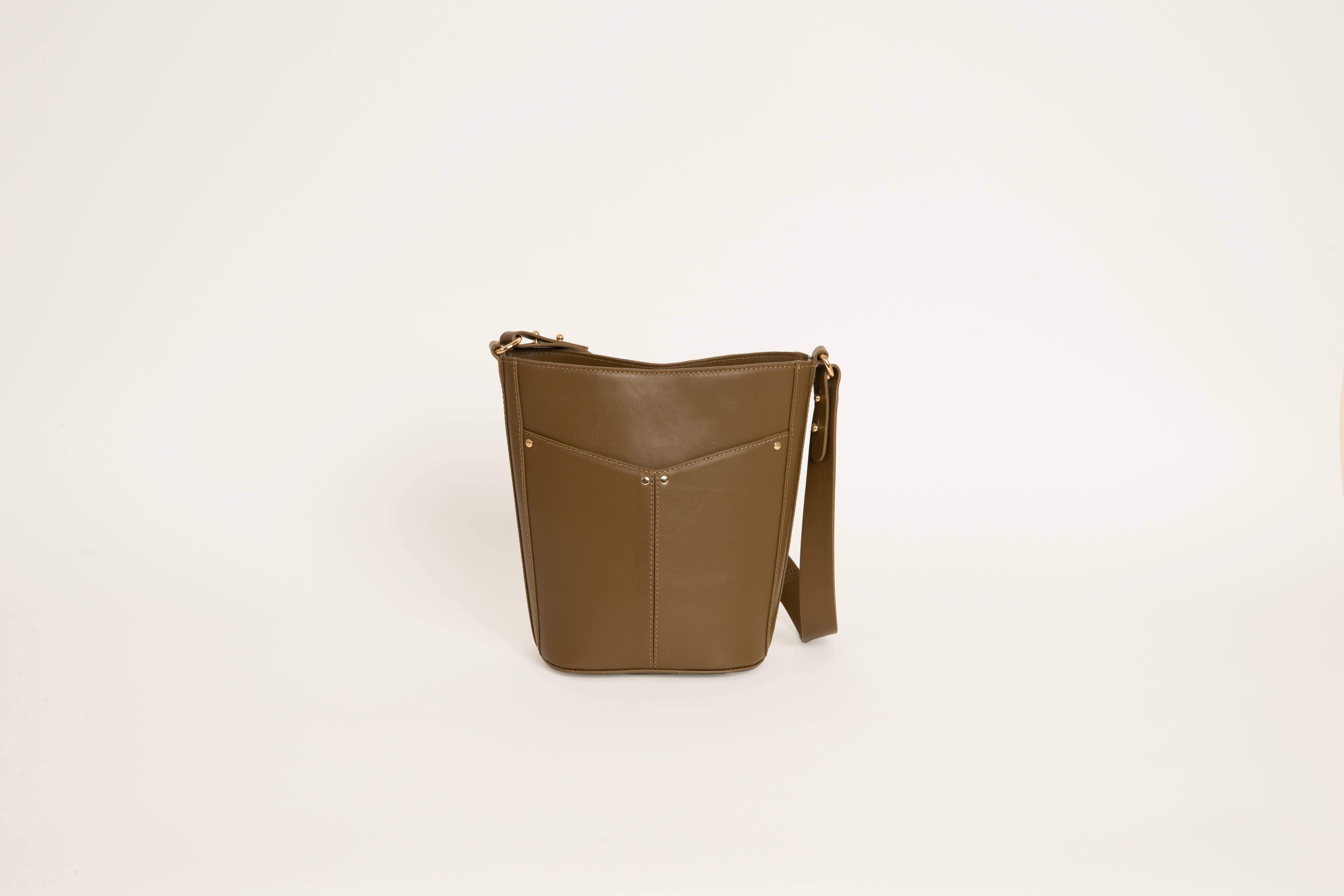 Maradji - Vente Sac porté épaule – femme - SAC SCEAU CUIR BRONZE GABRIELLE8