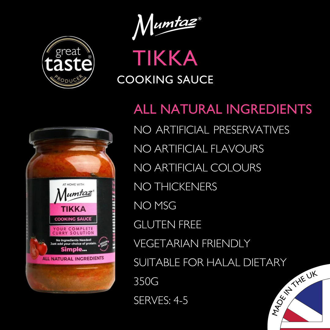 Mumtaz - Vendita all'ingrosso Salse - Confezione di salse da cucina Mumtaz Tikka - 6x350g2