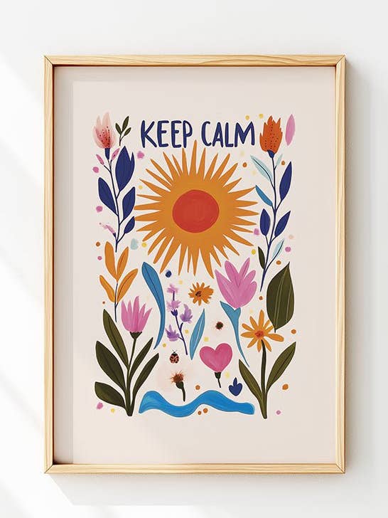 Keep Calm - Folk Art Poster voor wholesale door MokaMouse