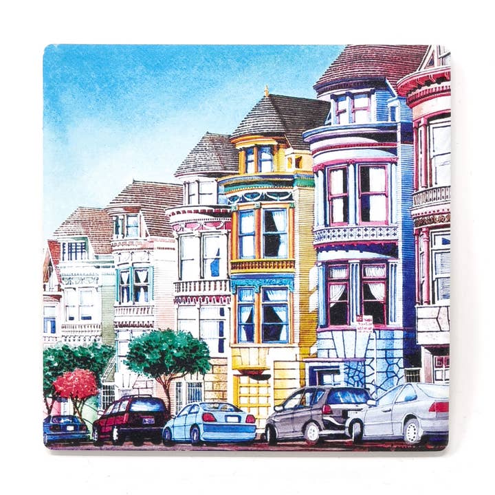 Painted Ladies Coaster for wholesale by Local Notion