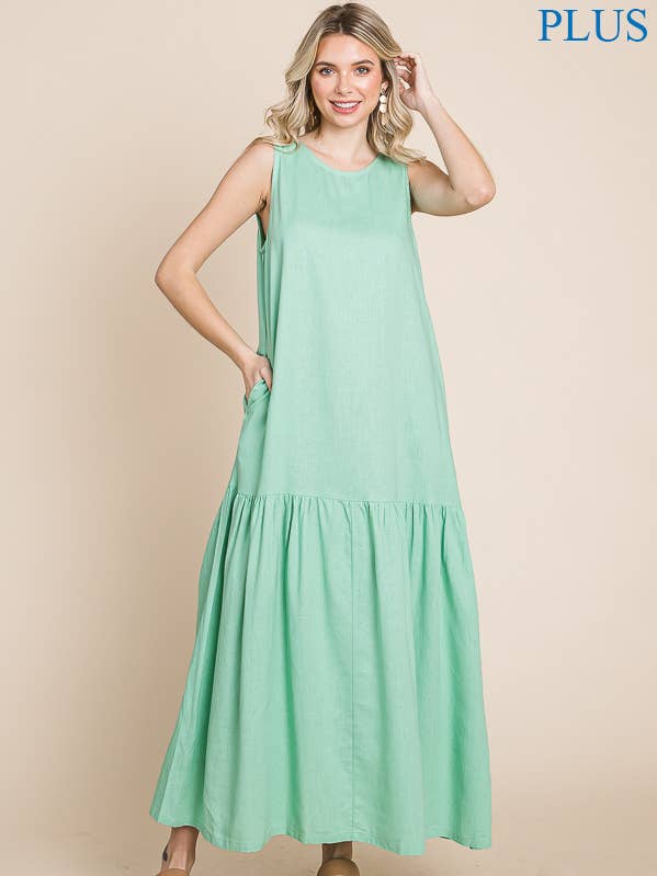 CWD1478X - MAXI JURK MET LAGEN voor wholesale door Culture Code