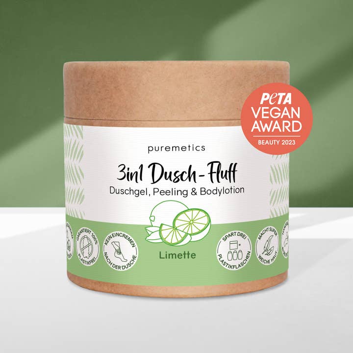 puremetics GmbH – wholesale Duschtvål – 3in1 dusch fluff 'lime'