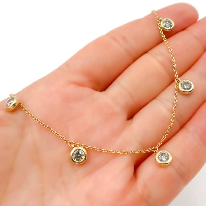 Collier Pendentif Diamant en Or Massif 14K TJ0019. pour la vente par Tresor Jewelry Inc.