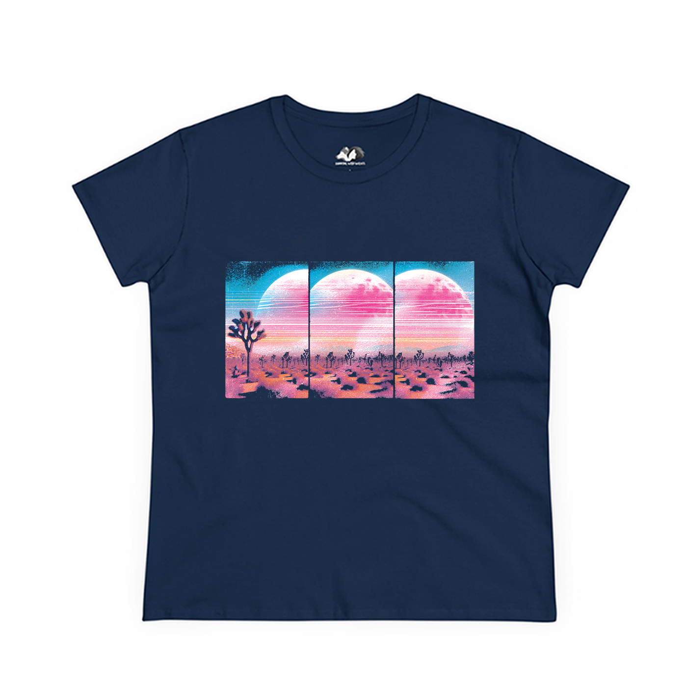 Running With Wolves - Wholesale Screen Printed T-Shirt - Women's - Alternate -100% Cotton Graphic Tee Vintage Plus Size Options4