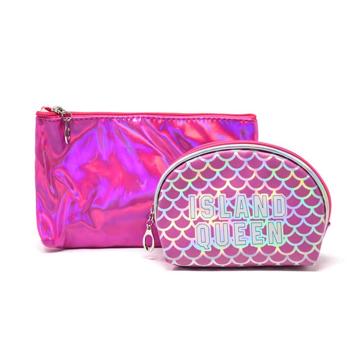 Selini New York - Wholesale Makeup/Cosmetic Bag - 3 Pc Island Queen Cosmetic Bag Set-LNCTB1781