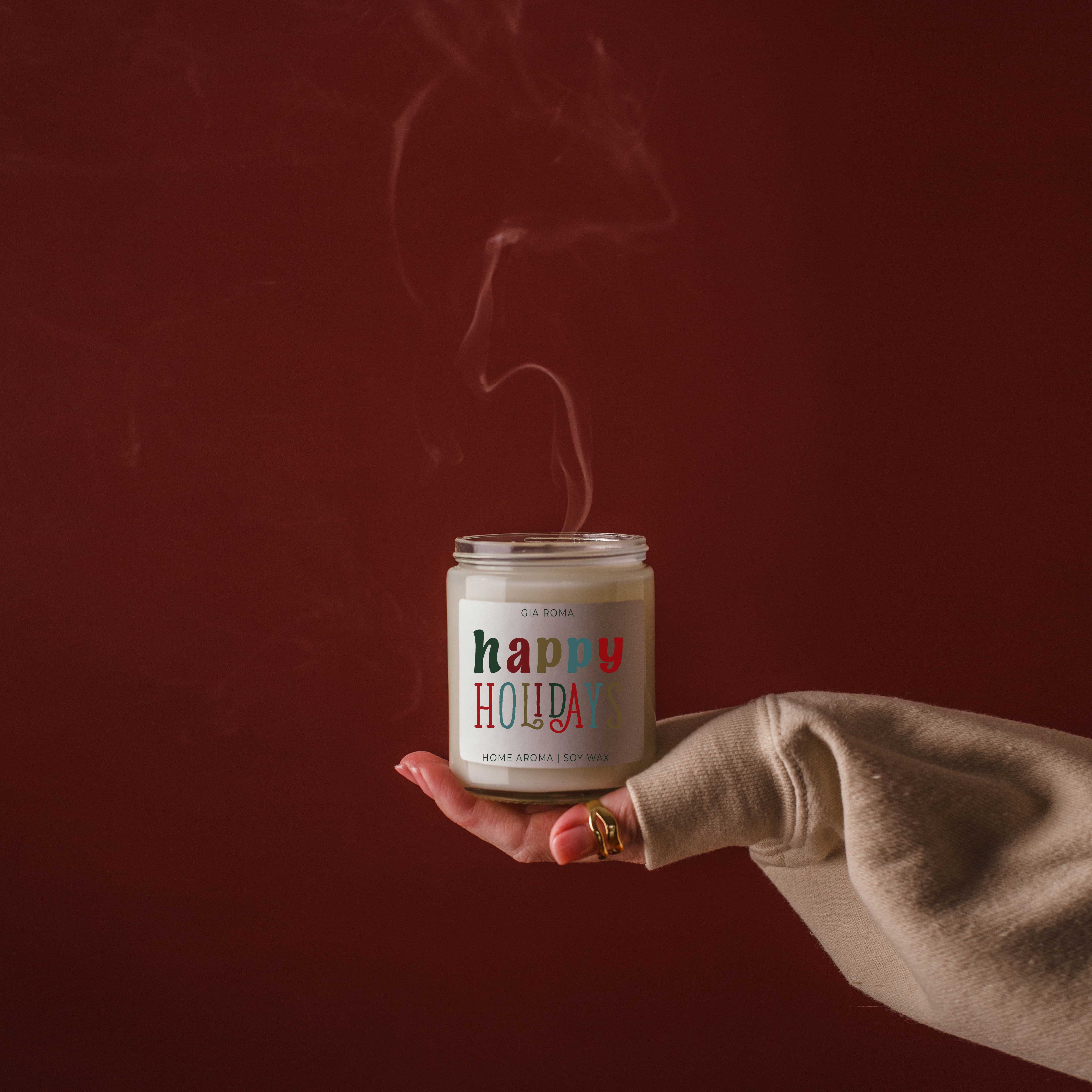 Gia Roma – wholesale Burkljus – Juldekor Ljusgåva Semester Doftande Soja Ljus Söt86