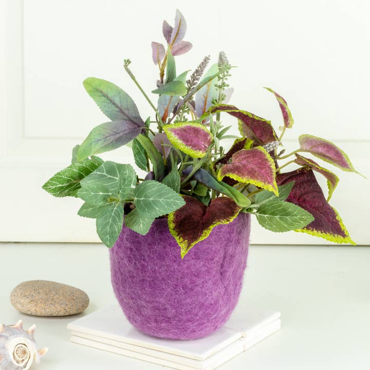 dZi Handmade – wholesale Kruka – Mysig ametist filtkruka