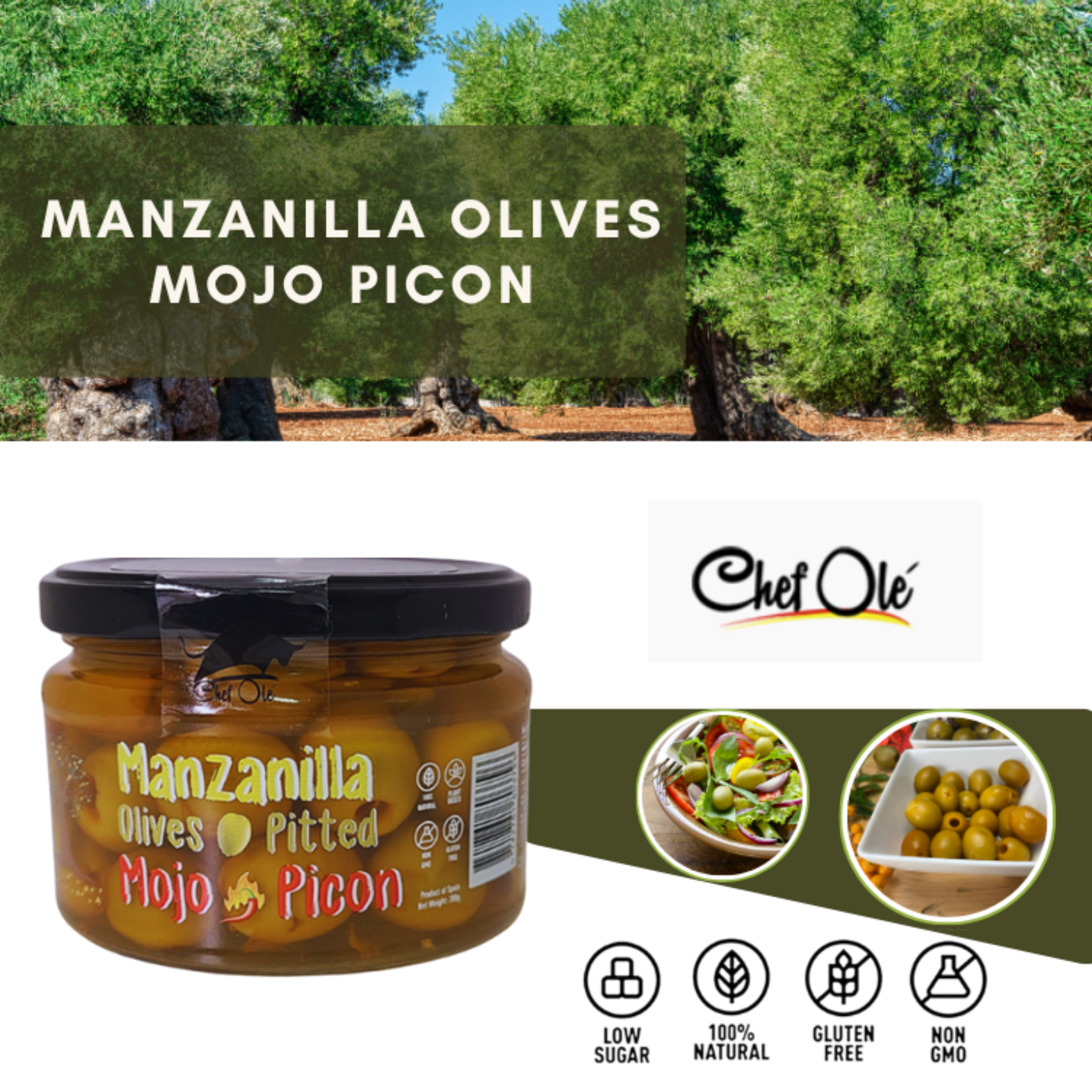 Chef Ole boxes llc - Wholesale Olives - Chef Ole Olivia Olive Fancy Collection-Since 1926-Authentic Gourmet Olive Gift. Spanish marinated variety. 10 oz jar(Pack of 5) for Charcuterie Board. Vegetarian & Foodie Gift Basket from Spain.4