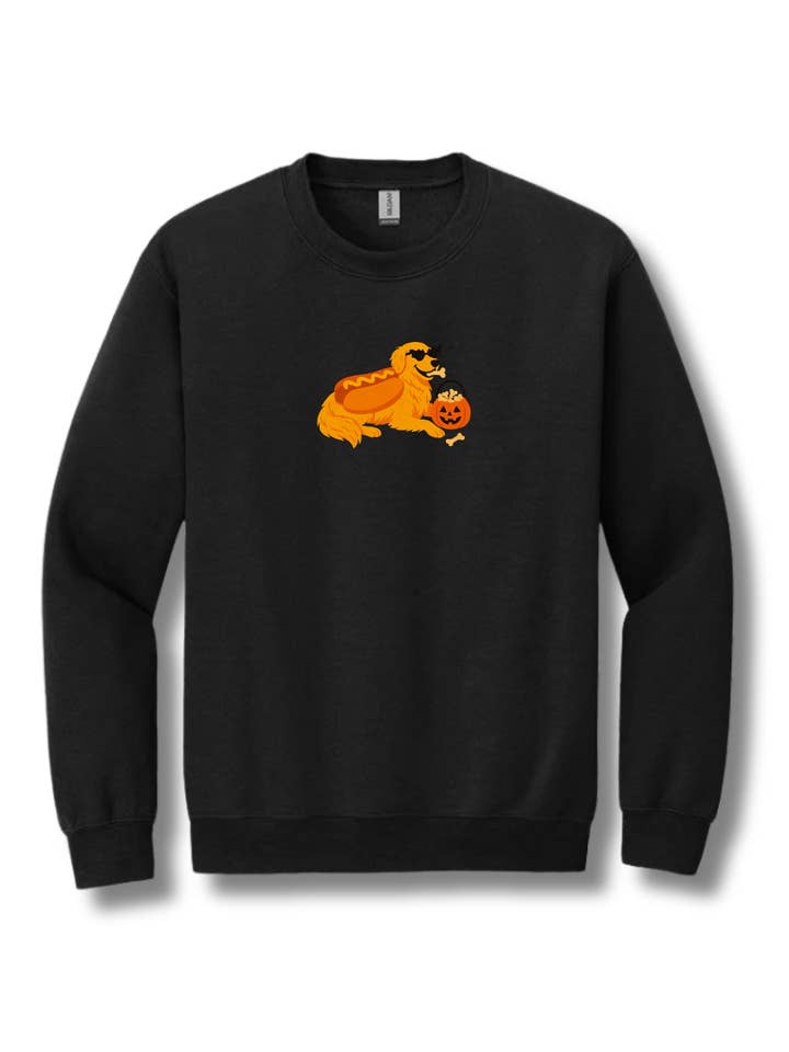 Sudadera de Halloween con perro salchicha Golden Retriever para venta al por mayor de Peached Pups