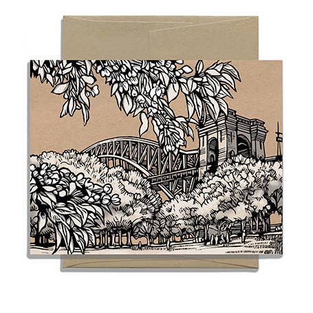 Hells Gate Bridge for wholesale by Daniel Joseph Durkin Illustrations