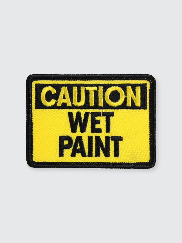 Caution Wet Paint • Patch for wholesale by Pin Museum