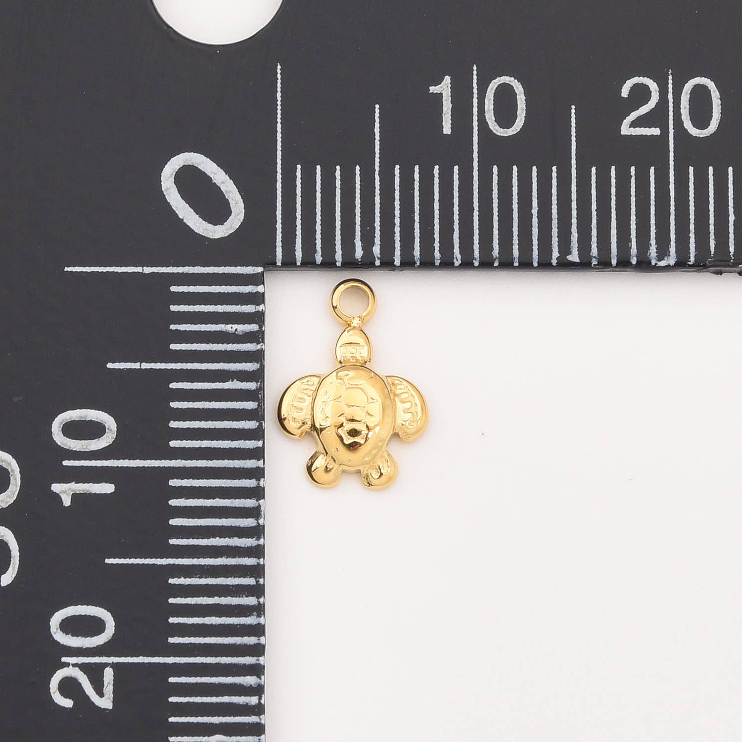 Beads Creation - Wholesale Individual Charm/Pendant - Gold Filled Turtle Charm, Sea Animal Stainless Steel, SCP0802
