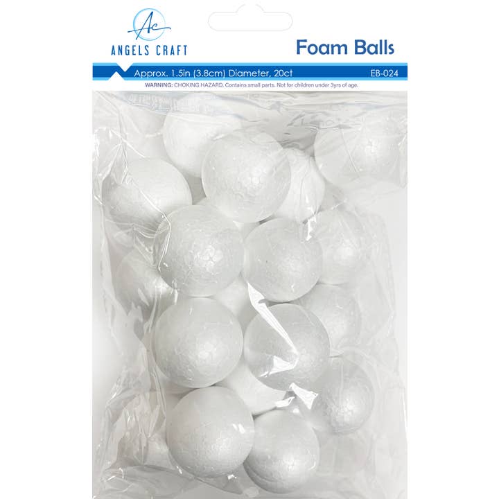 Angels Craft - Wholesale Craft supplies - Foam Balls, Assorted Sizes 1"-7", white8