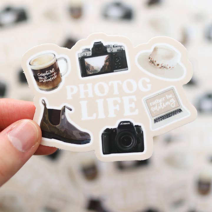 Photographer Waterproof Durable Sticker For Laptops for wholesale by The Sticker Shop