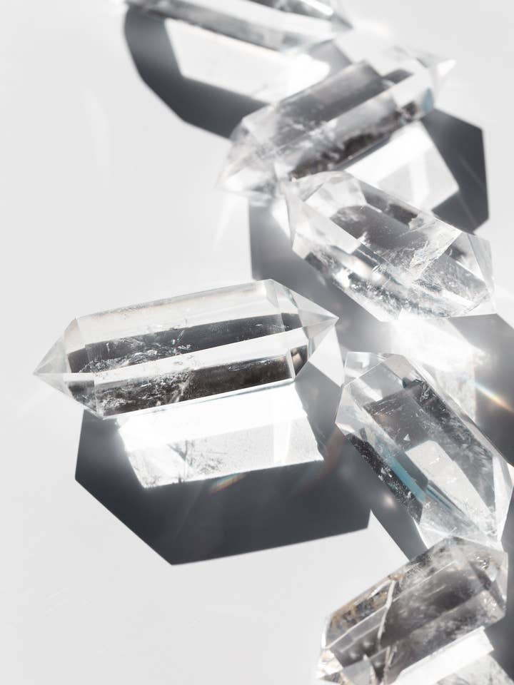 Clear Quartz Crystal Double Points for wholesale by Apothecary Co.