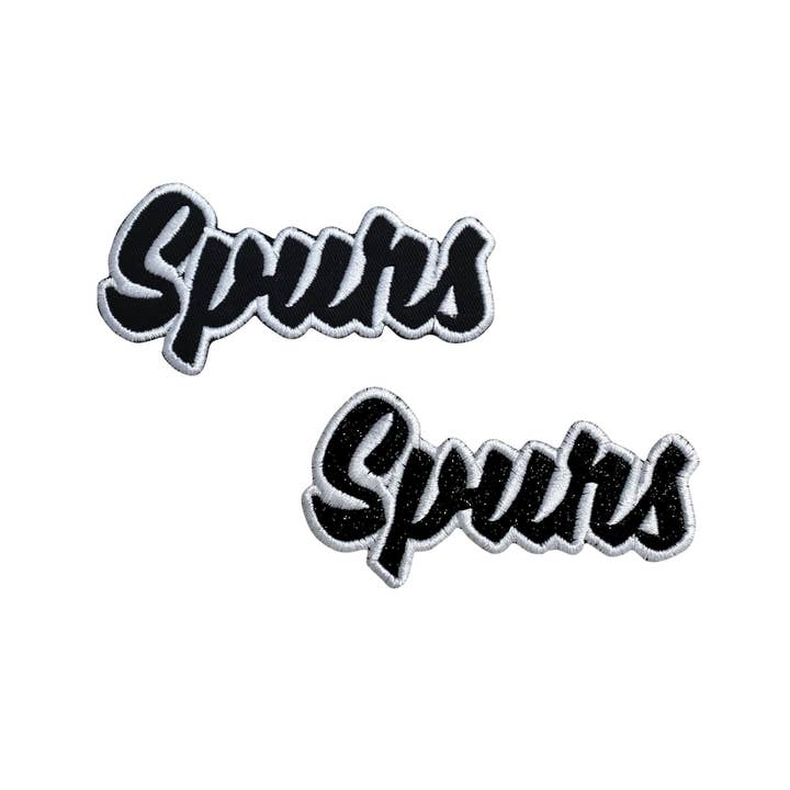 CUSTOM: Spurs, Mascots, Names, Embroidered Iron on Patch for wholesale by Wholesale Applique