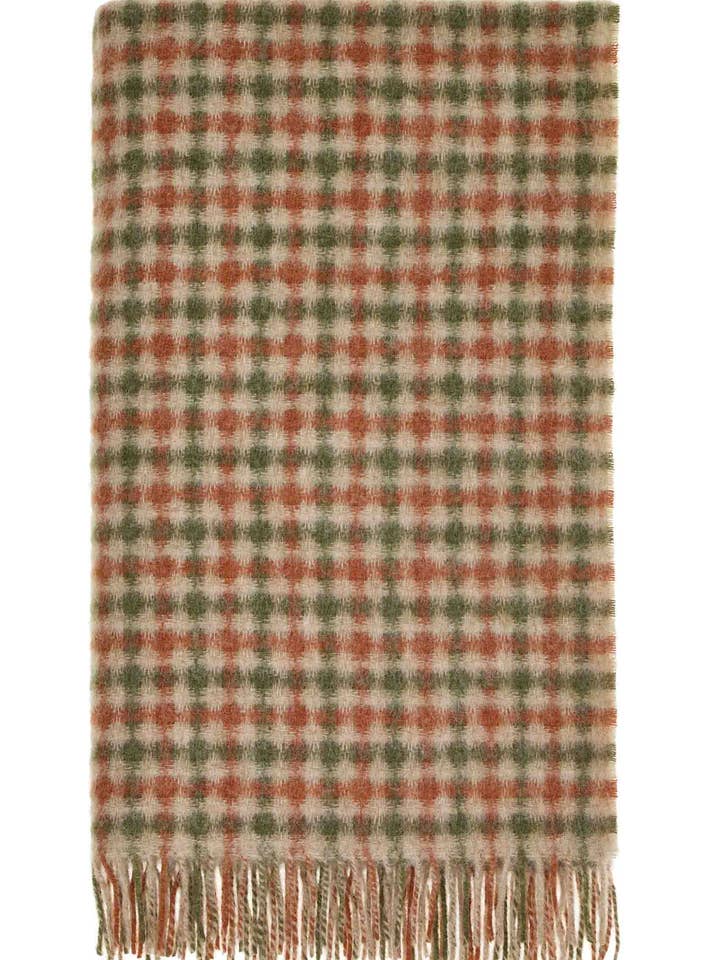 Gingham British Wool Throw for wholesale by Bronte by Moon