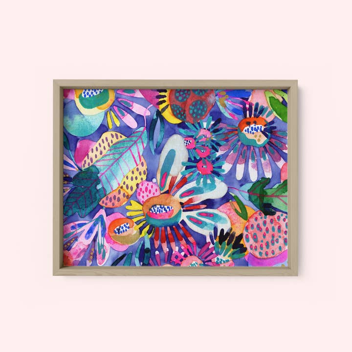 Limitierte Auflage Kunstdruck „Folk“ für den Großhandel von Maria Montiel Studio