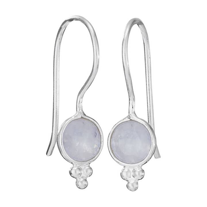 Iridiana Rainbow Moonstone Sterling Silver Earrings Iridiana Rainbow Moonstone Sterling Silver Earrings