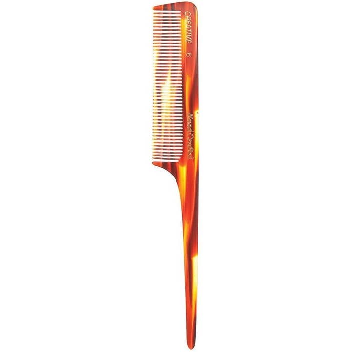 Creative Pro Hair Tools - Wholesale Hair Brush/Comb - C50R/C6 Rat Tail Tortoise Comb (8.5 In)