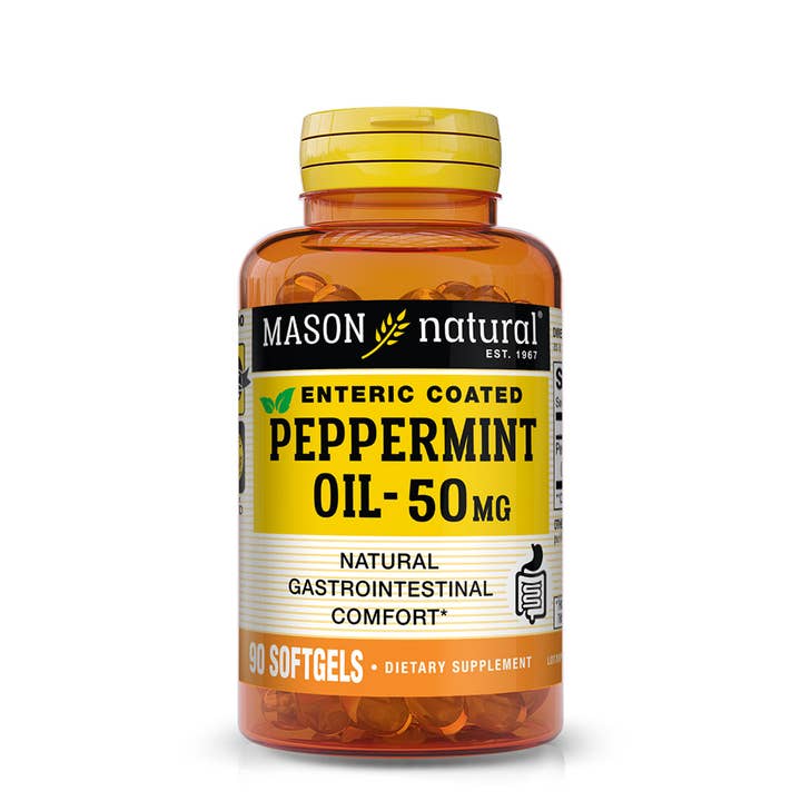 PEPPERMINT OIL 50MG "ENTERIC COATED" SOFTGELS for wholesale by Mason Natural