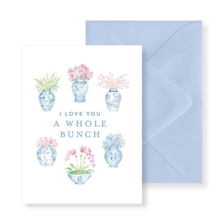 Tarjeta de felicitación en acuarela con texto en inglés «I Love para venta al por mayor de Simply Jessica Marie