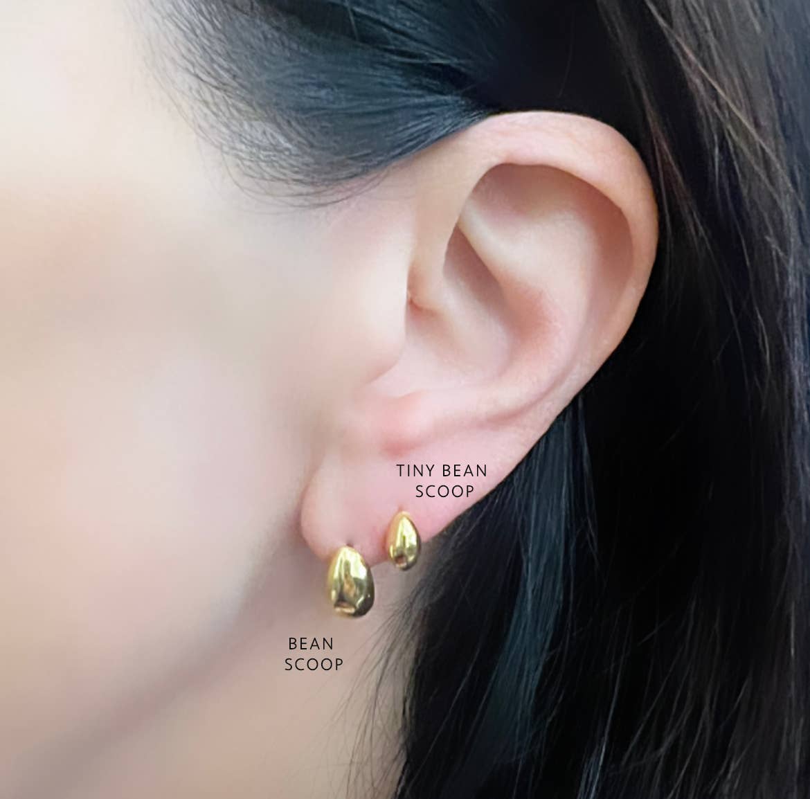 CC & Co by Catherine Canino - Wholesale Stud/Post Earrings - Bean Scoop1