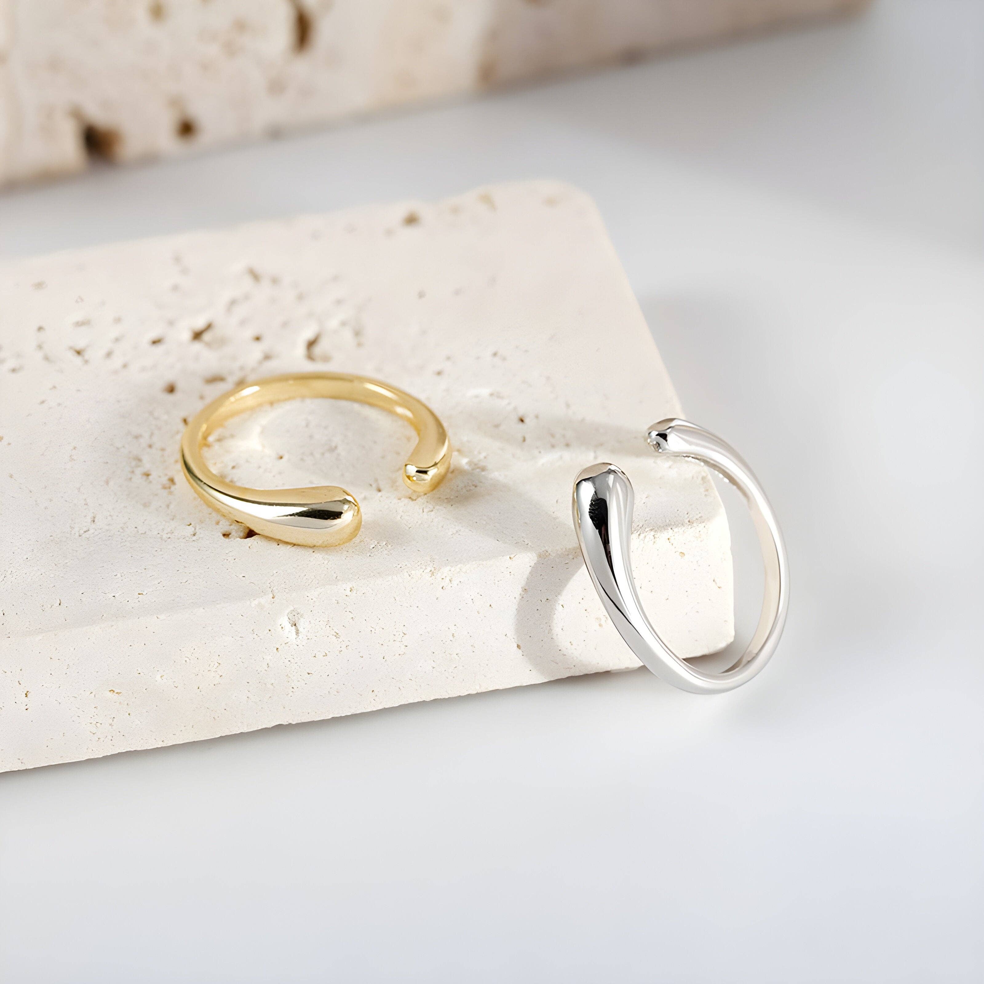 Gold Trip – wholesale Band/stacked ring – Open Drop Ring2