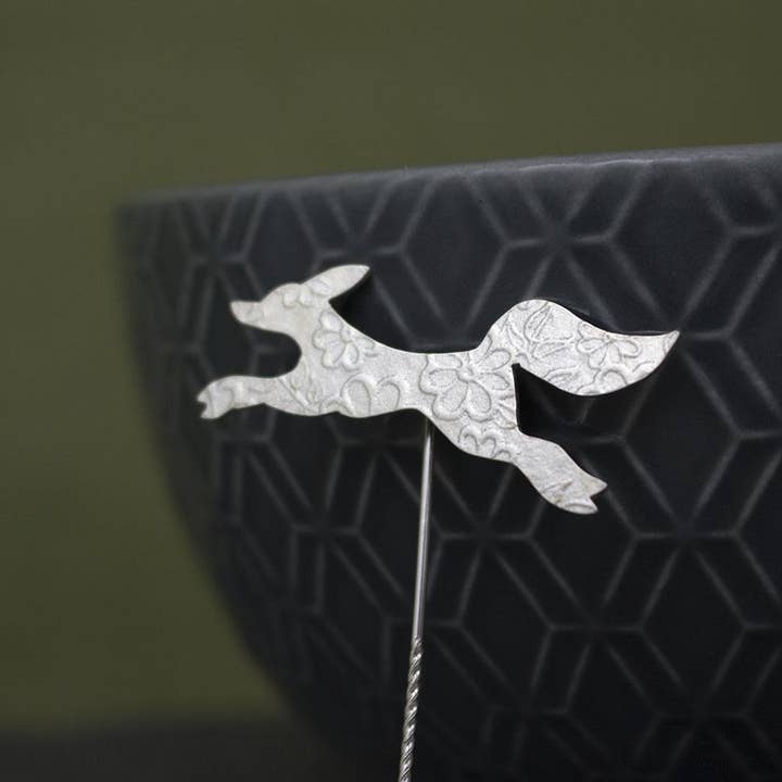 Sterling Silver Baby Fox Brooch Pin for wholesale by Joanne Tinley Jewellery