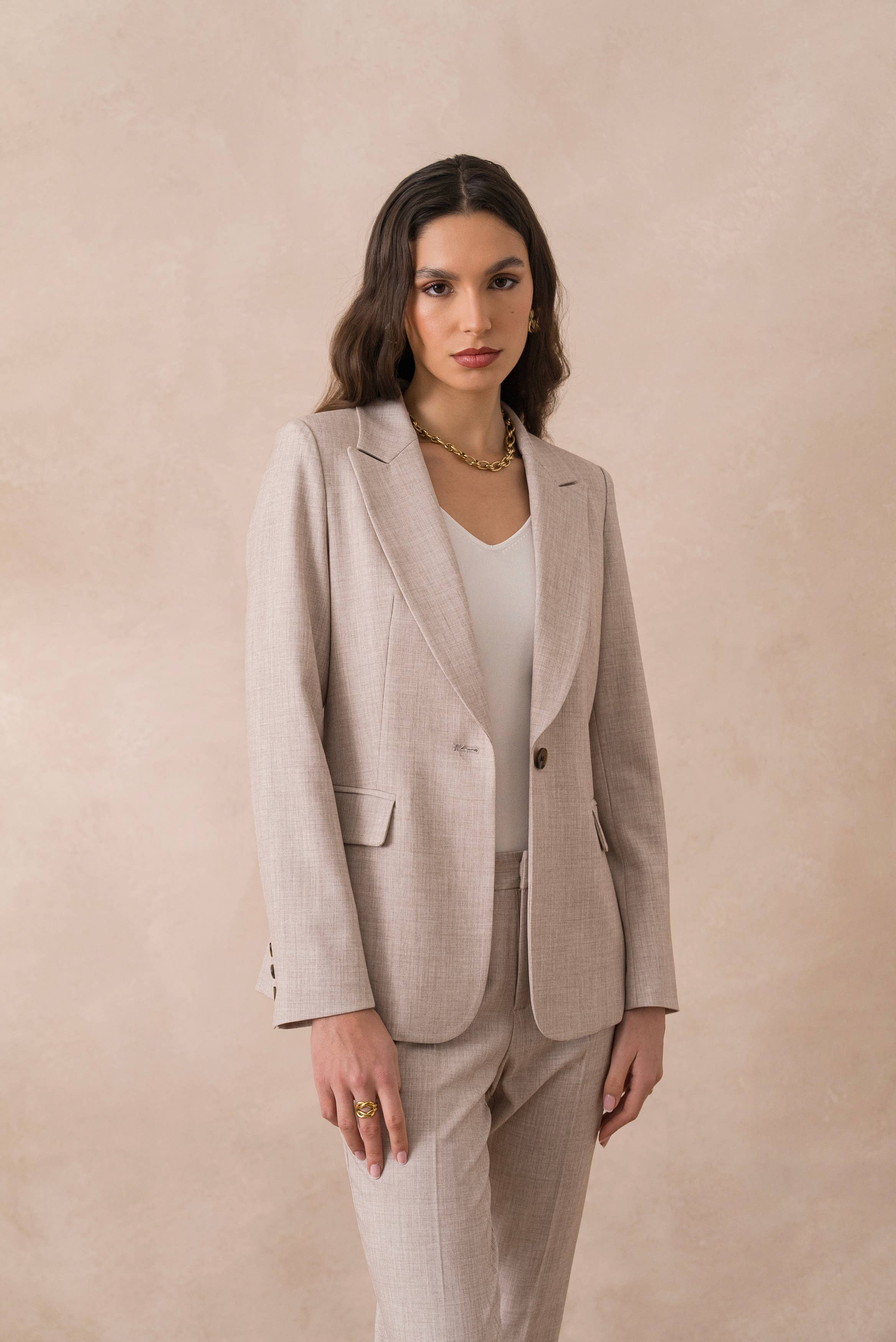 Attentif Paris – wholesale Kostymjacka – Dam – Heather figursydd kavaj för dam17